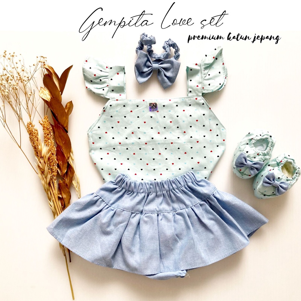 HAMPERS LAHIRAN GEMPITA / AUDREY / EUN JI gift set lahiran bayi kado baju bayi anak perempuan cewek terlaris lucu-tosca LOVE