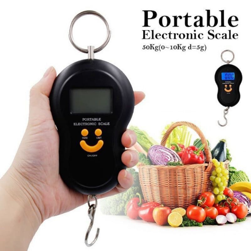 TIMBANGAN GANTUNG DIGITAL 50kg | PORTABLE SCALE SMILE