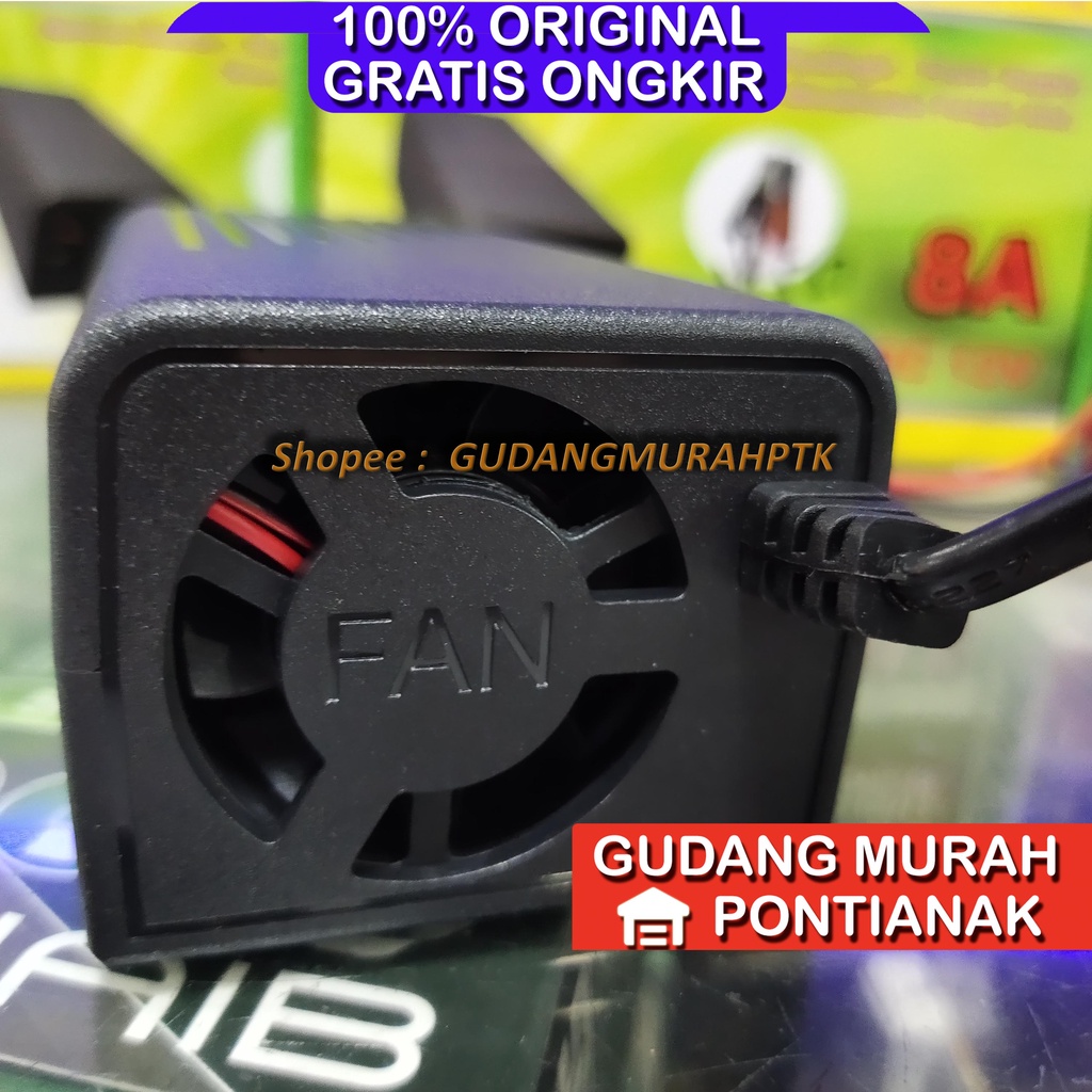 CHARGER AKI SUNPRO SU-1208A CAS AKI 8A DC 12V - CAS AKI MOTOR - CAS AKI MOBIL