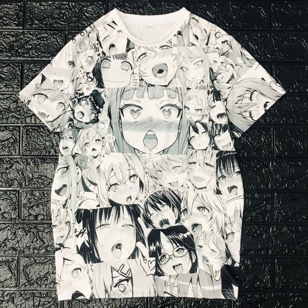 Kaos Anime Fullprint Ahegao Jersey Loli Kawaii