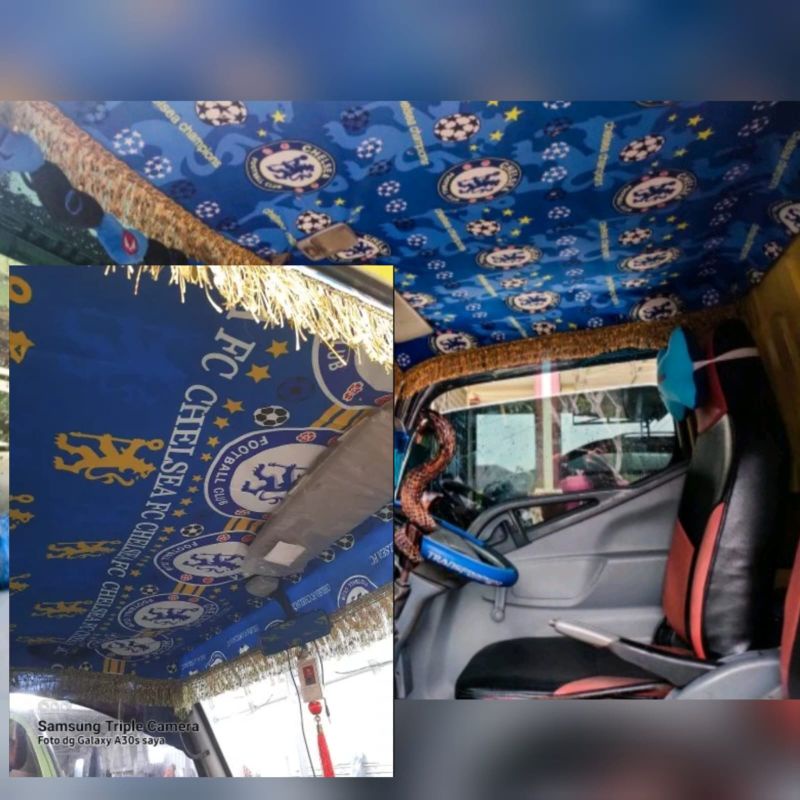 KAIN PLAFON ATAP MOBIL TRUK KAIN KABIN ATAS KABIN TRUK FUSO HINO
