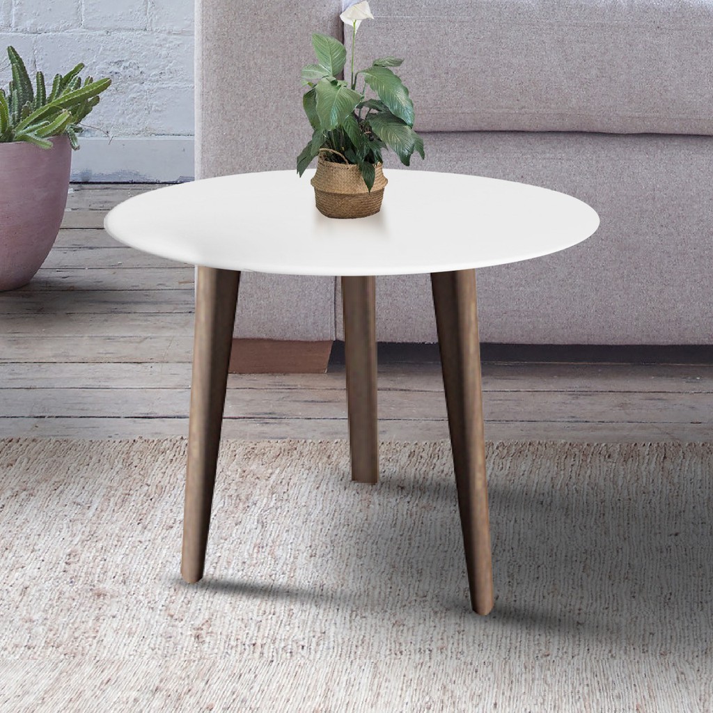 Rumah MaMia Coffee Table Meja  Tamu warna putih bentuk 