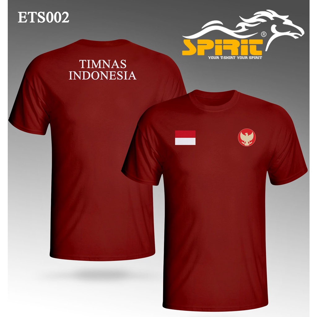 baju kaos distro timnas indonesia 2021 baju bola timnas sepak bola logo garuda katun premium
