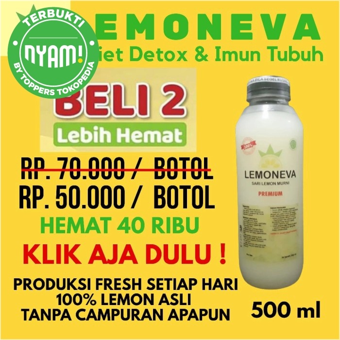 

d201nhd Sari Lemon 100% Murni Lemoneva 500 Ml Pelangsing Badan Diet Alami Ds201Fs