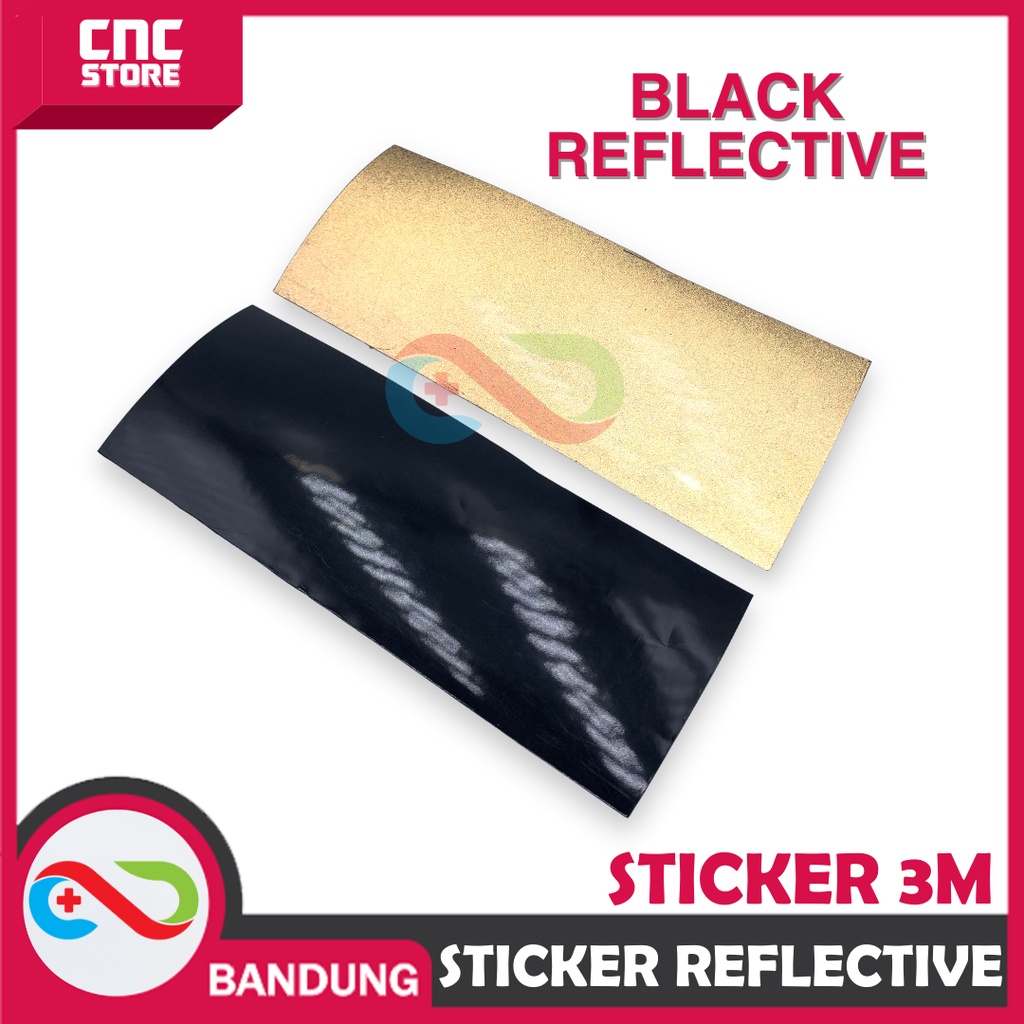 STIKER STICKER PLAT NOMOR 3M 680 85 BLACK REFLEKTIF NYALA PUTIH 120CM X 100CM