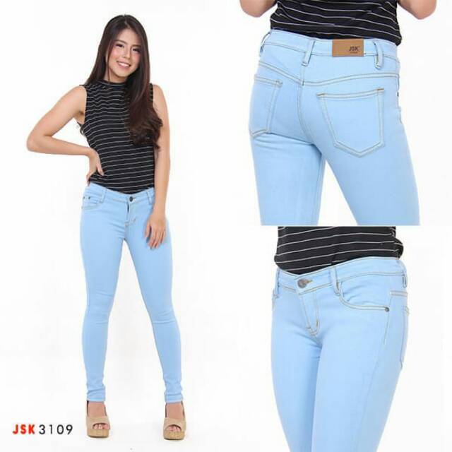 Celana Panjang Skinny Softjeans Stretch Wanita Modis Trendy Fashionable ( Size 27 - 42 )