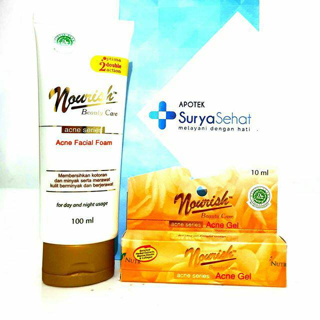 Nourish Acne Gel 10ml - Nourish Facial Foam 100ml