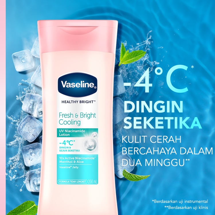 Vaseline Lotion Healthy Bright Fresh &amp; Bright Cooling 200ml