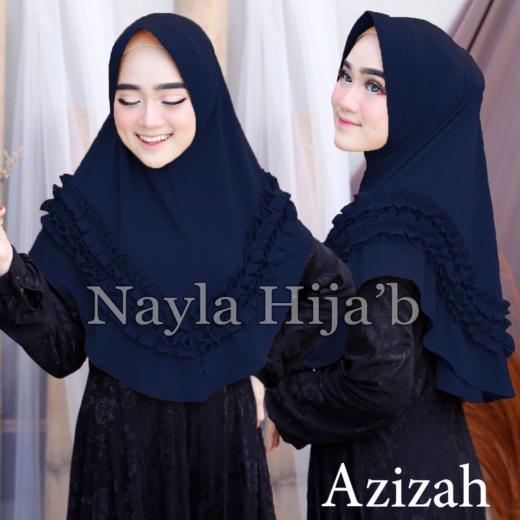 Jilbab Instan terbaru Hijab Bergo Azizah Kerudung Jersey Premium termurah dan terlaris Nayla Hijab