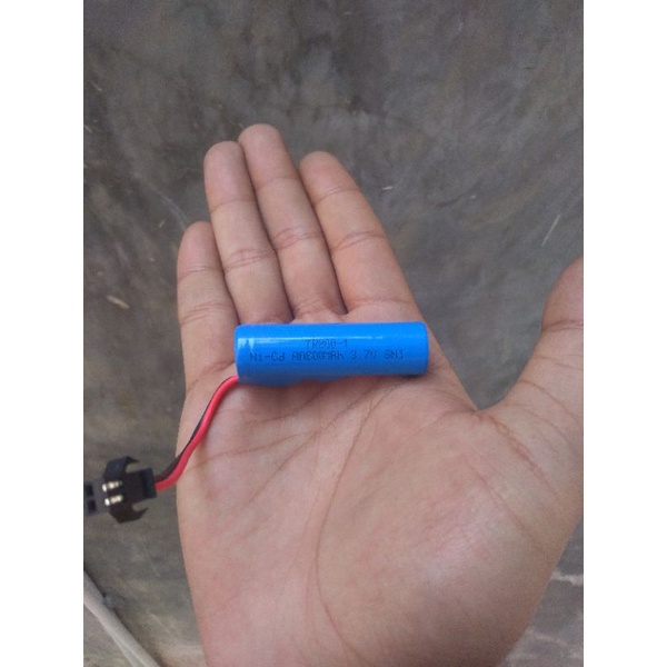 baterai cas RC 3,7 volt 800 mAh ni-cd biru