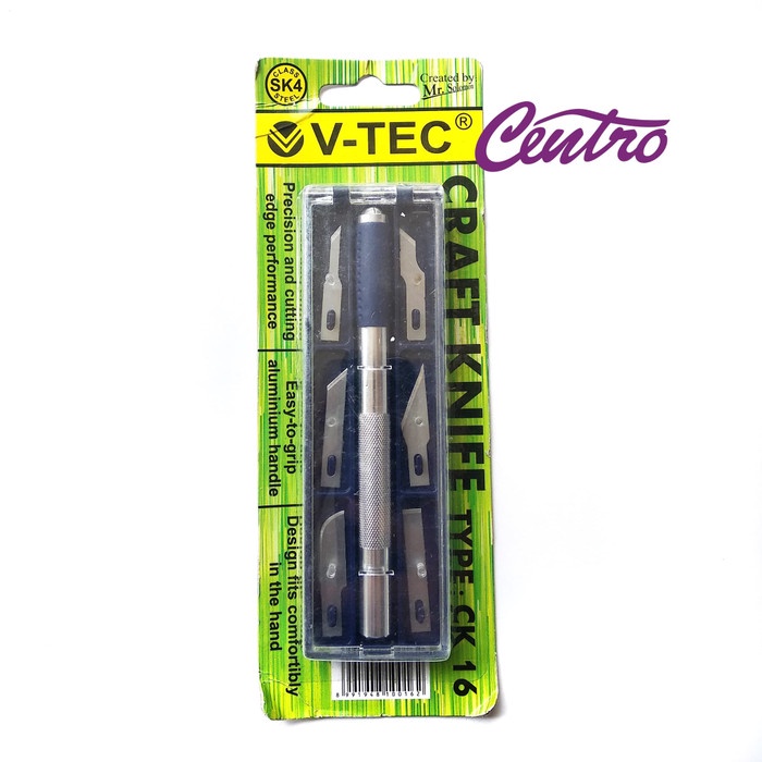 

UKIR-ALAT- V TEC CK 16 / CRAFT KNIFE / CUTTER PEN / PISAU UKIR / ART -ALAT-UKIR.