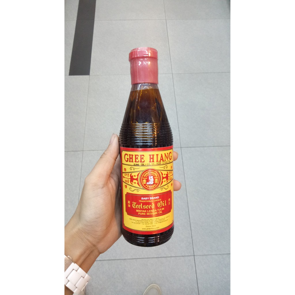 

GHEE HIANG SESAME OIL 330 ML MINYAK WIJEN MERK BABY GHEE HIANG