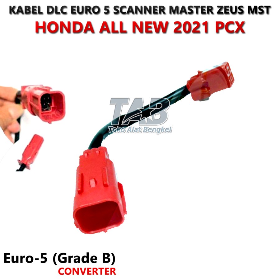 Baru Kabel Soket Dlc Euro 5 / Obd 2 Honda Scanner Motor Master Zeus Mst