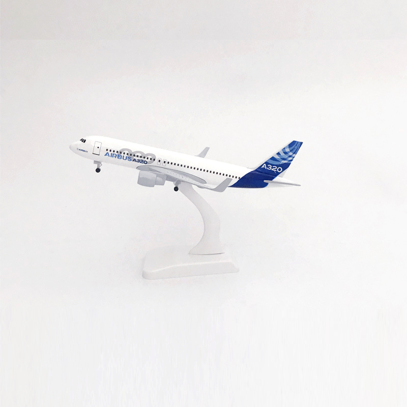 Miniatur Diecast Pesawat Terbang Airbus A320 Bahan Metal Ukuran 16CM / 20CM Untuk Koleksi / Hadiah