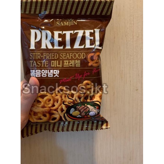 

➩ SAMJIN PRETZEL CHEDDAR CHEESE TASTE / SPICY BEEF / STIR-FRIED SEAFOOD - SAMJIN SEAFOOD ➮