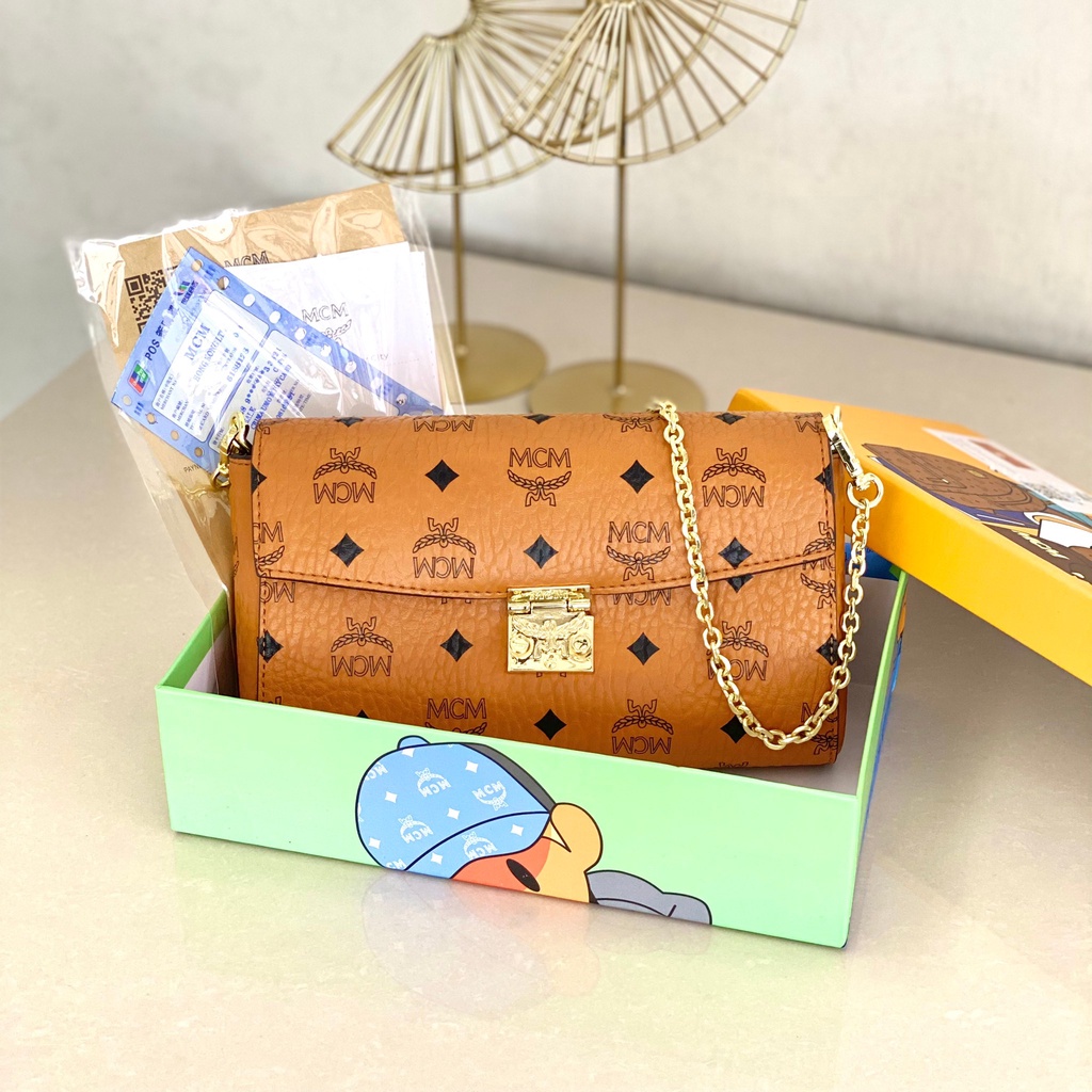 TAS MCM IMPORT SELEMPANG SLINGBAG 01003