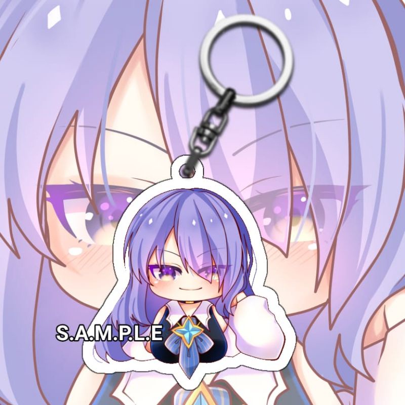 Gantungan Kunci Anime Hololive Moona Hoshinova - Keychain Anime Hololive Moona Hoshinova