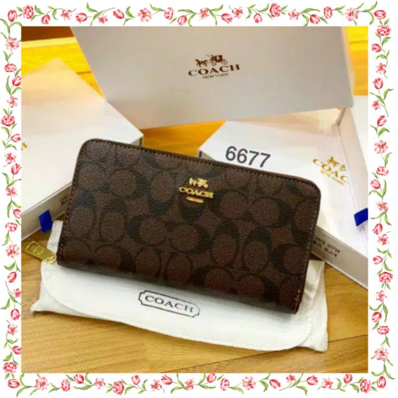 Dompet wanita panjang coach / dompet import berkualitas