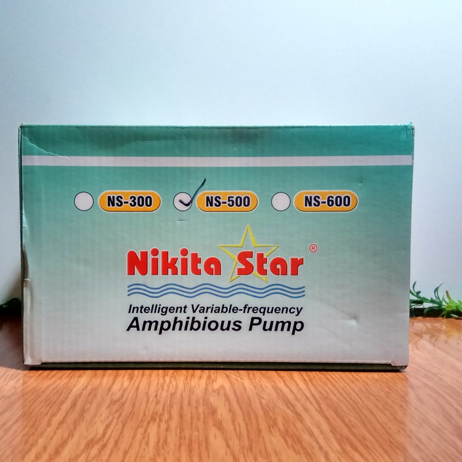 MESIN POMPA KOLAM NIKITA STAR NS 500 NS-500 LOW WATT NAIK 4,5 METER