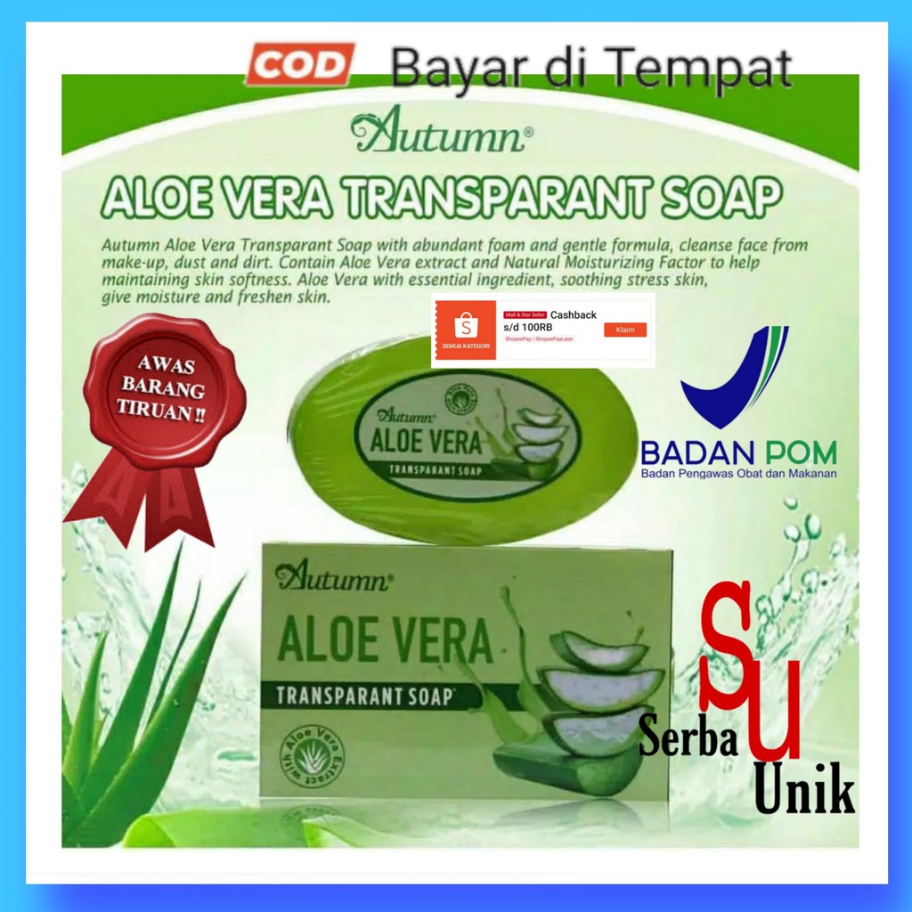 Autumn Aloe Vera Transparant Soap