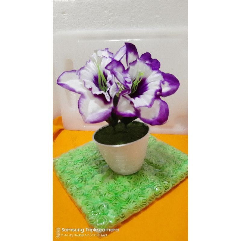 bunga sepatu list warna bunga artificial bunga meja bunga murah pot bunga-1