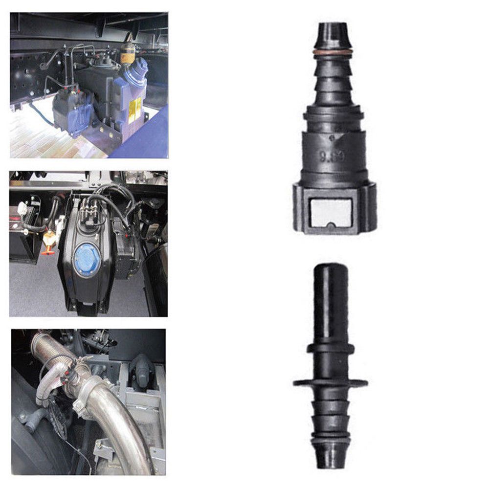 TOP 2 Set Useful Fuel Line Coupler Automotive Quick Release Hose Connector Auto Car Black Practical Disconnect Connectors