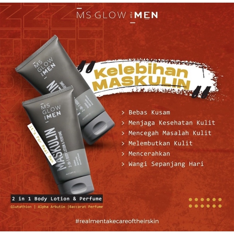 MASKULIN 2in1 Body Lotion and Parfume ms glow men