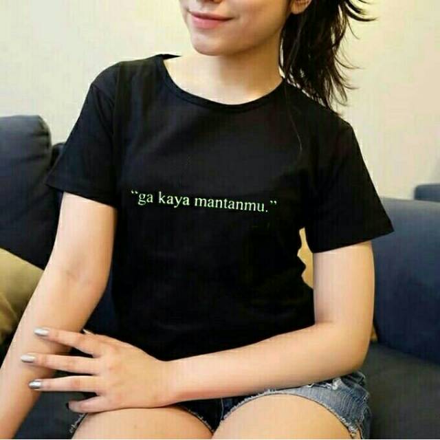MantanMu Tee Hitam,Maroon