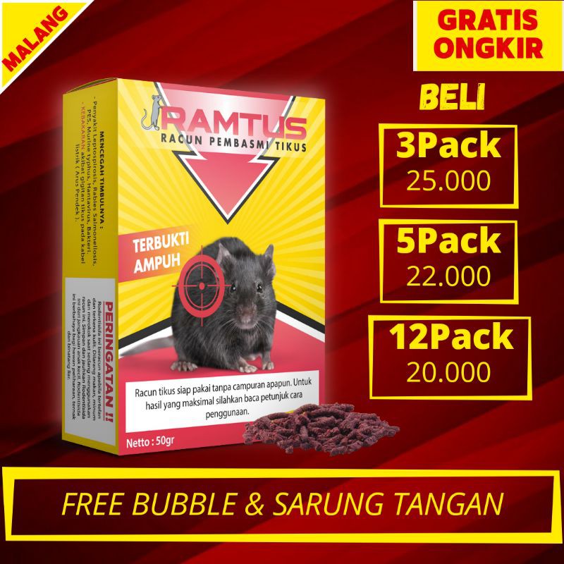 Ramtus racun tikus ampuh perangkap tikus jebakan tikus paling mematikan