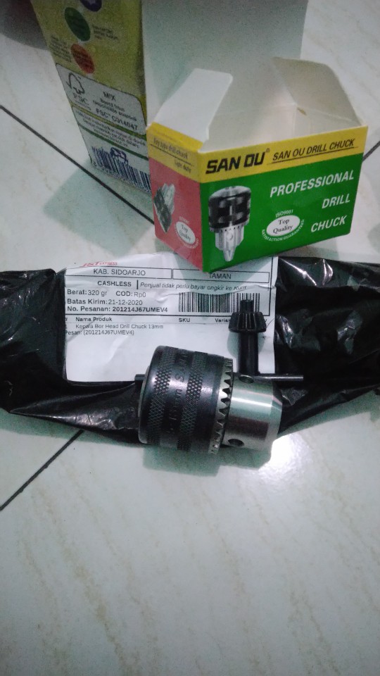 Kepala Bor Head Drill Chuck 13mm
