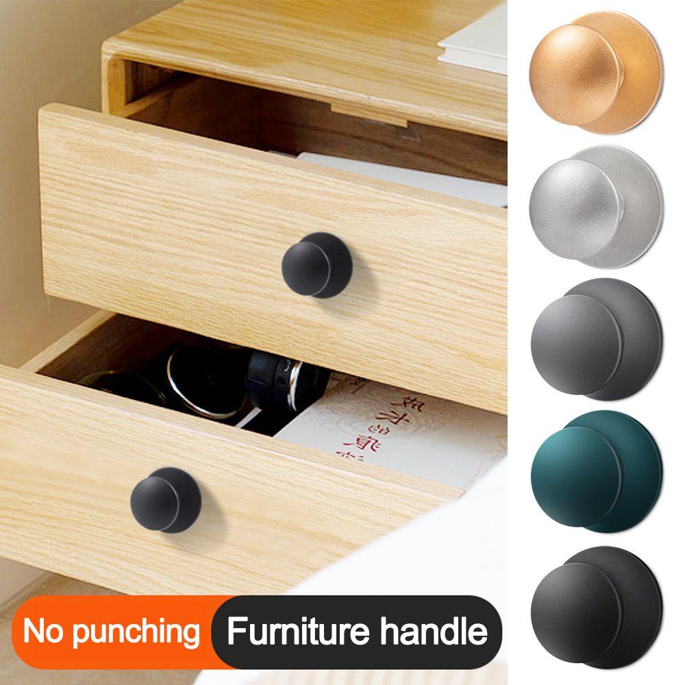 Nanas 2PCS Handle Pintu Modern Stainless Steel Matte Punch Free Knob Kabinet