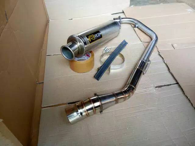 Knalpot rcb bulat mx sonic fu vixion tiger gl mp cb r15 cbr dll-1