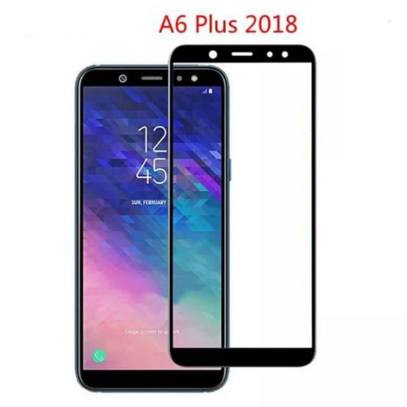 Tempered Glass Samsung A6 2018/A6 Plus Full Cover Screen Protector