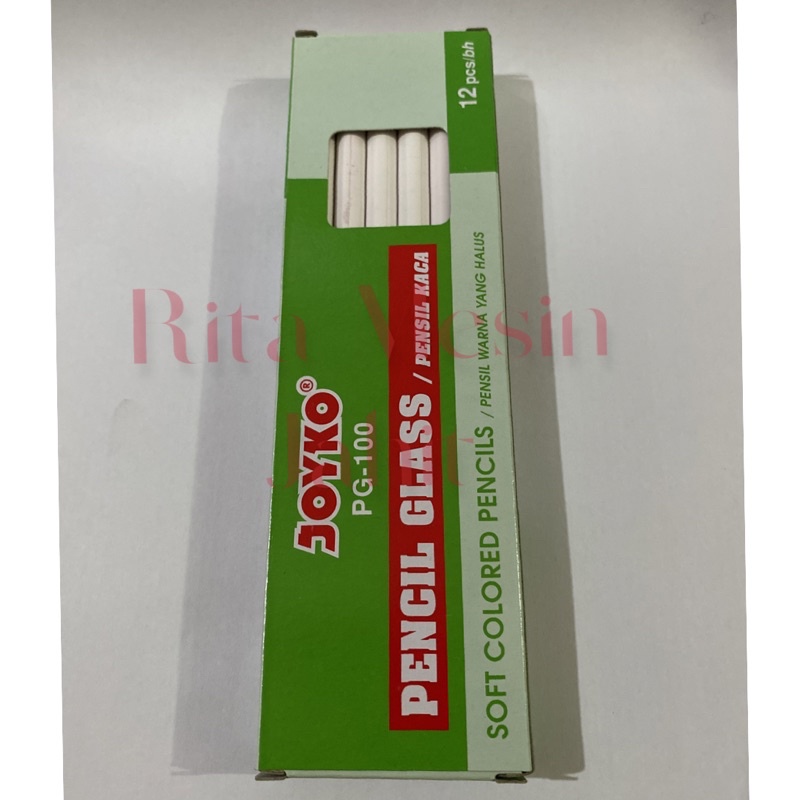

Arm satu lusin pensil kapur putih joyko PG-100