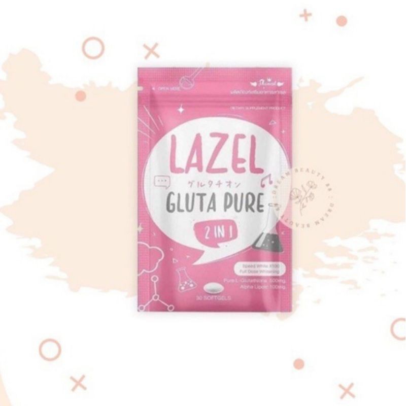 LAZEL GLUTA PURE 2 IN 1 GLUTA LAZEL BY SKINEST CLINIC ORI THAILAND