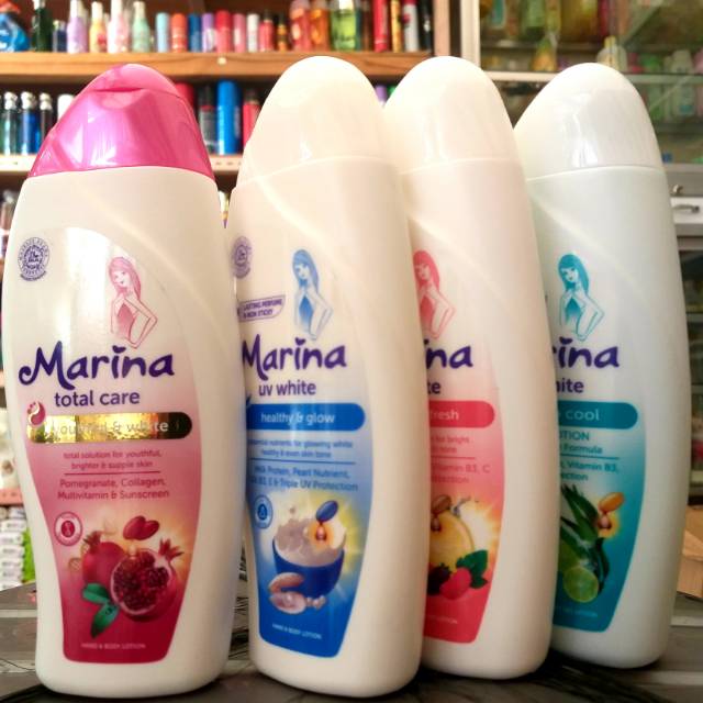 MARINA HAND & BODY LOTION UV WHITE & TOTAL CARE 200ML