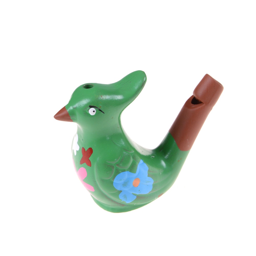 {LUCKID}1PCS Ceramic hand-painted musical whistle water birds whistle