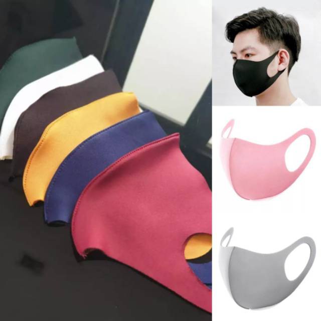 BEE - Masker Bahan Scuba Import Model Kpop Dewasa (READY STOCK)