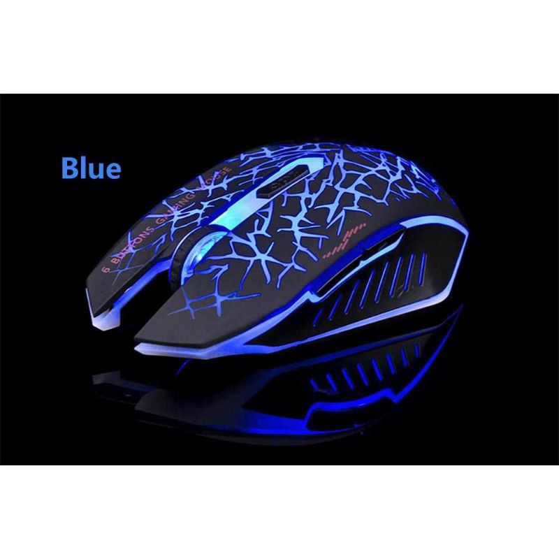 AZZOR Wireless Gaming Mouse Silent 2400 DPI Mouse Gaming Murah