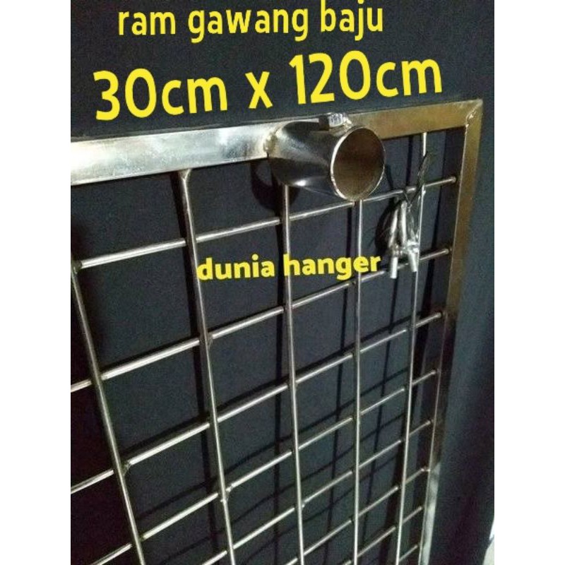 ram untuk gawangan baju 30cm x 120cm