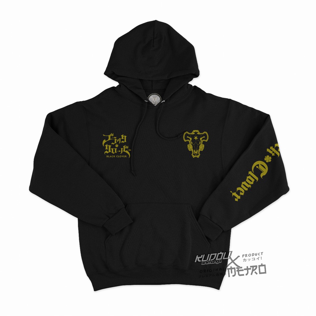 Hoodie Blackbull Gold Black Clover Gold Anime Manga Premium