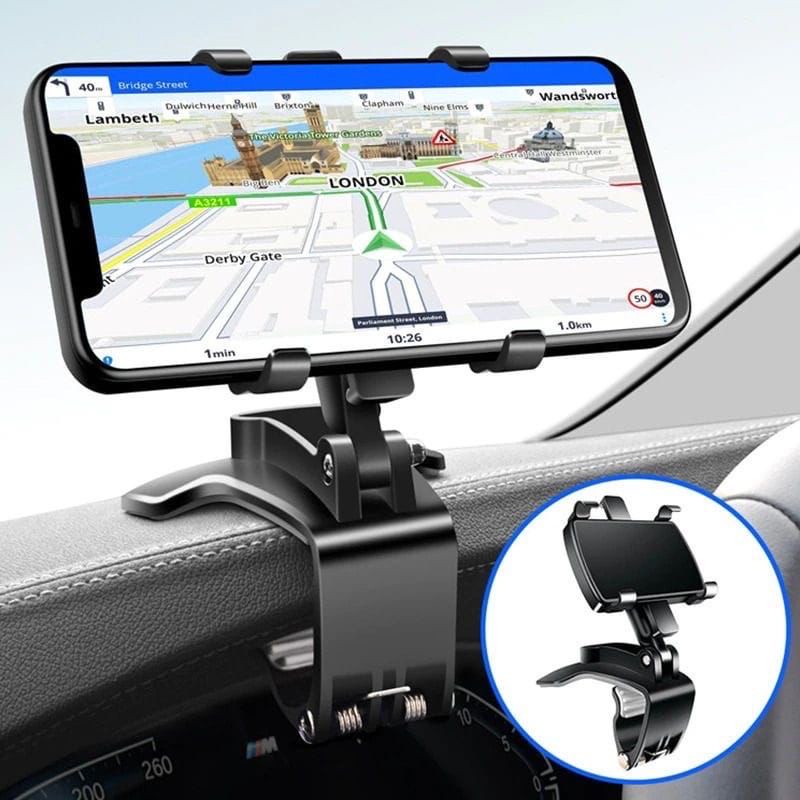 Holder Jepit Dashboard Mobil / Car Phone Holder Clip 360° YB20-3