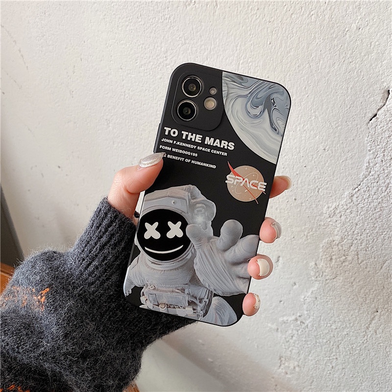 Casing Vivo Y11 Y20 2021 Y33s Y17 Y53S Y12 Y15 Y20i Y20s Y21T Y50 Y30 Y30i Motif astronaut