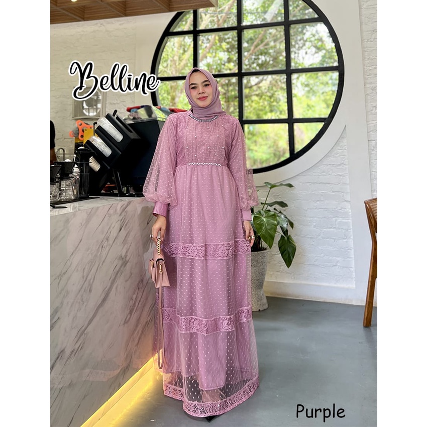 GAMIS PESTA NIKAHAN BELLINE DRESS MUSLIM BRUKAT