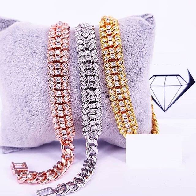 Gelang bracelet replika berlian medan