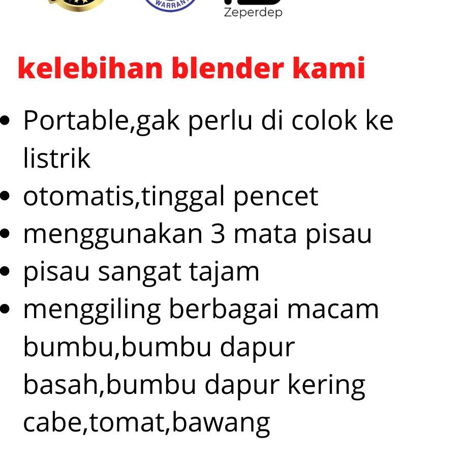 ✯ Blender bumbu dapur blender portable mini ❀