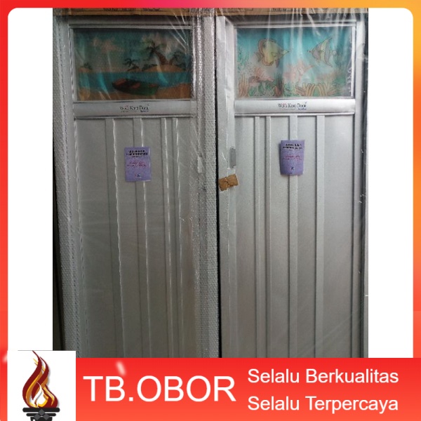 Pintu Kamar Mandi Galvalum Eco Motif Gambar Kaca  Printing 67x185 cm