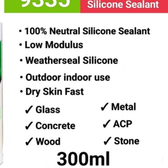 

Lem Silicone Sealant GLAZING MP 300ml Neutral Type - 9335 WHITE