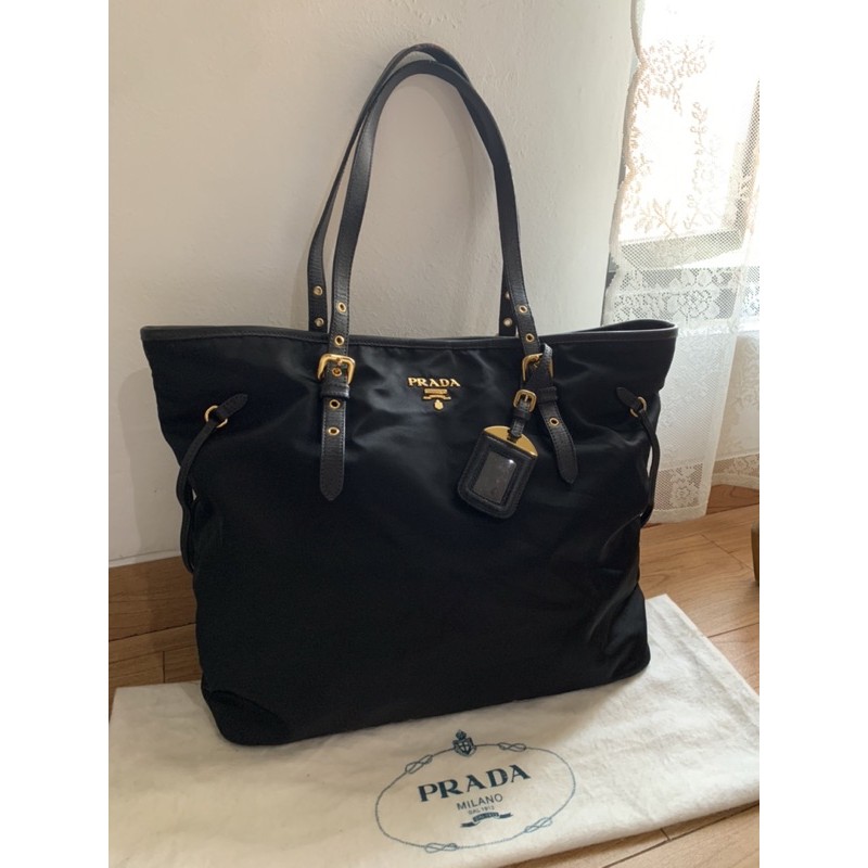 authentic prada tote bag nylon second