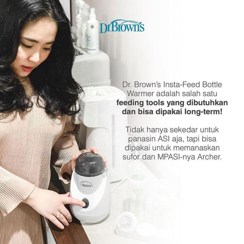 Dr Brown's Insta-Feed Bottle Warmer - Dr Browns Penghangat Asi Bayi dan Steril Botol Bayi - Dr Brown Penghangat Asi Bayi dan Botol Bayi  Penghangat Susu Bayi dan Makanan Bayi AC185